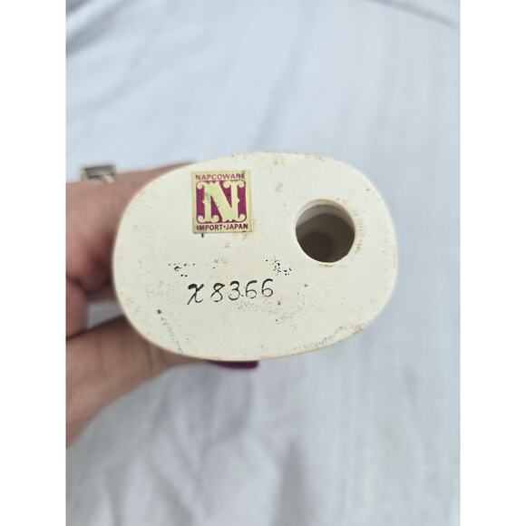 Vintage Napco Ware X8366 Ceramic Girl with Snowman Christmas Decor 1950s - Picture 3 of 4